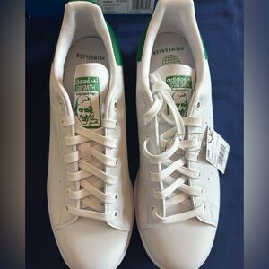 Adidas Stan Smith Sneakers - White and Green